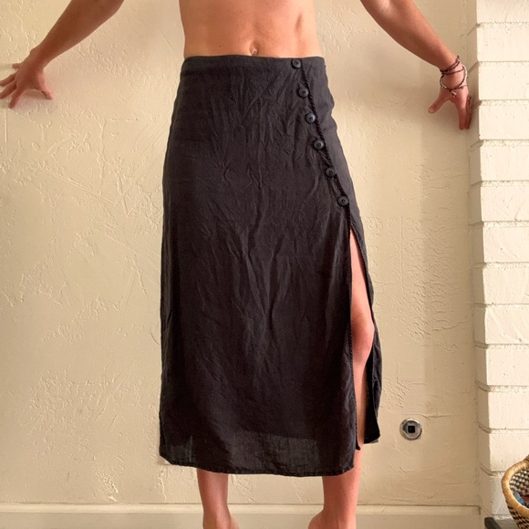 Free People linen skirt - Picture 6 of 8